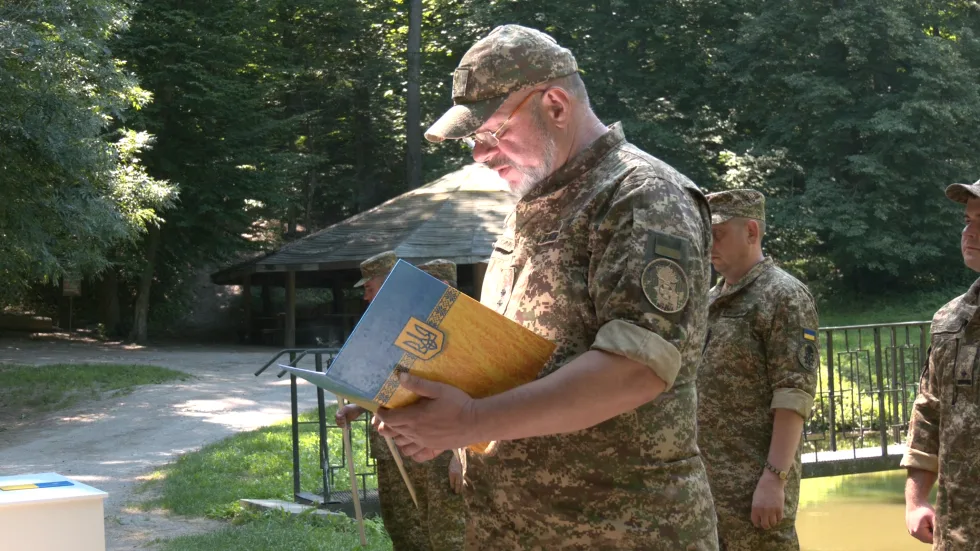 "Ховатись — не варіант": у Холодному Яру на Черкащині склали присягу новобранці Нацгвардії