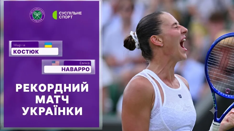 Марта Костюк – Емма Наварро: огляд матчу третього кола Вімблдону-2026