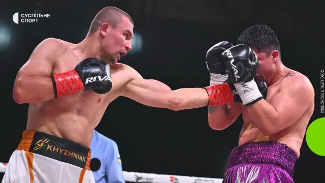 Олександр Хижняк здобув перший чемпіонський пояс у професійному боксі в третьому поєдинку