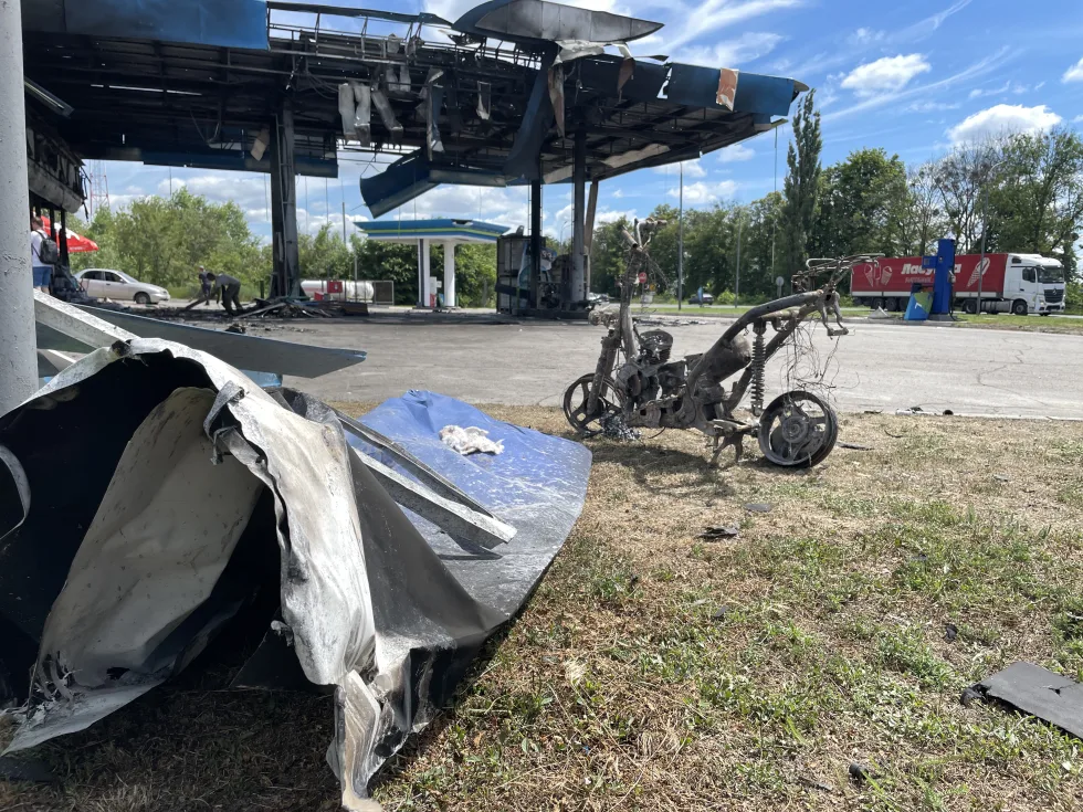 На Полтавщині знову атакована АЗС: є травмовані